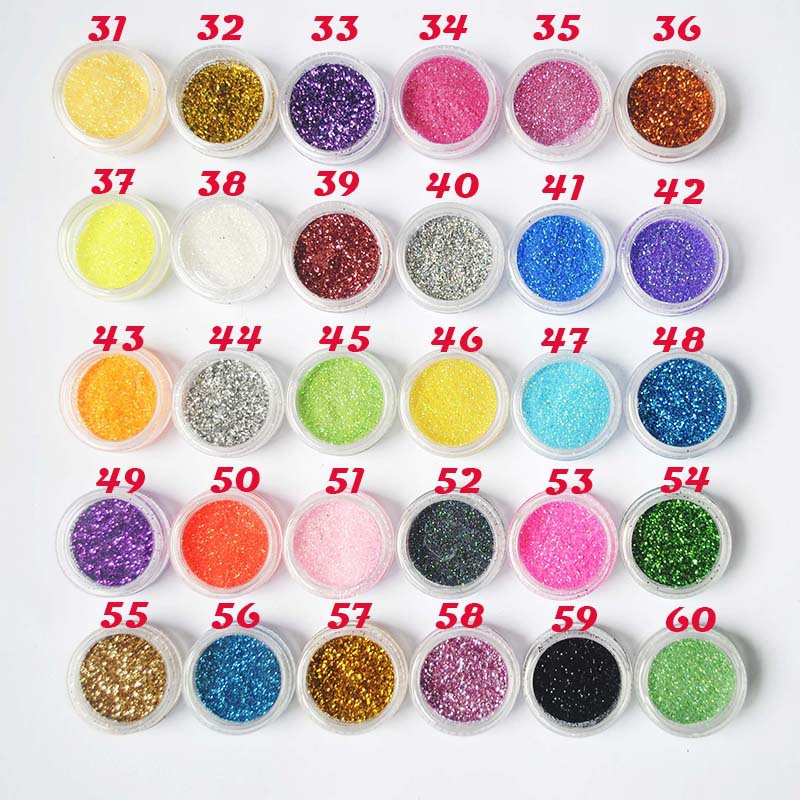 

New Glitter Eyeshadow Powder Waterproof Shimmer Eyeshadow Pigment 3D Nude Metallic Eye Shadow Makeup Cosmetics Beauty Nail Art, Mixed color