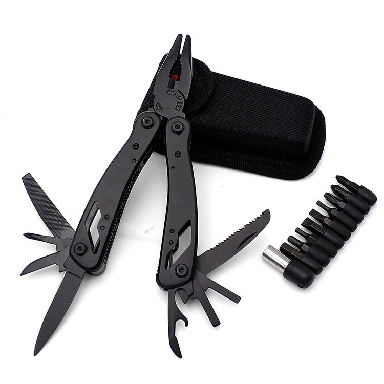 

8-in-1 stainless steel multi-tool pliers car rescue tool gift pliers multi-function knife portable