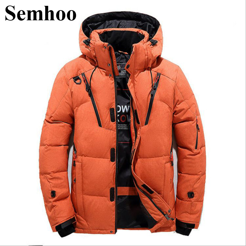 

2019 Winter New Men's Down Jacket Overwear Fashion Casual Slim Long Thick Warm Hooded Parkas Coat Plus Size ---3XL, Black