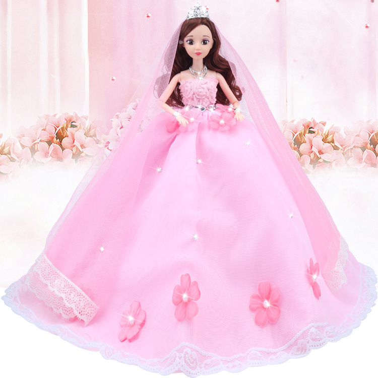 barbie in pink gown