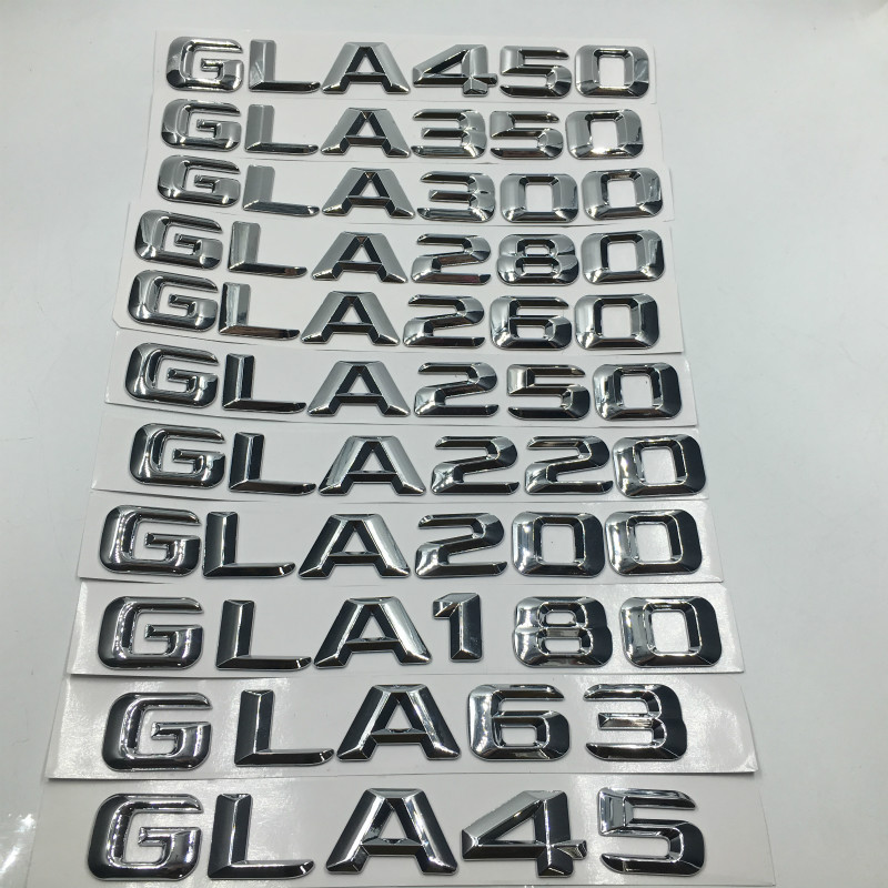 

For Mercedes Benz W156 AMG Sticker GLA Class GLA45 GLA63 GLA180 GLA200 GLA220 Emblem Car Accessories Exterior Decals, Abs