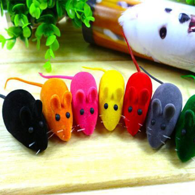 

New Little Mouse Toy Noise Sound Squeak Rat Playing Gift For Kitten Cat Play Toy Pet Toys Rubber Plush Mouse Toys Wholesale DBC BH2918