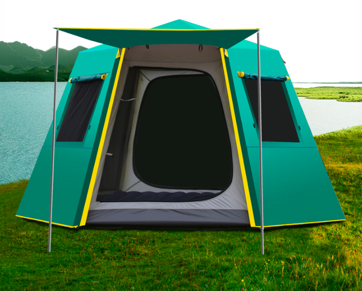 

Tent outdoor double thickened rainproof camping family camping automatic tent