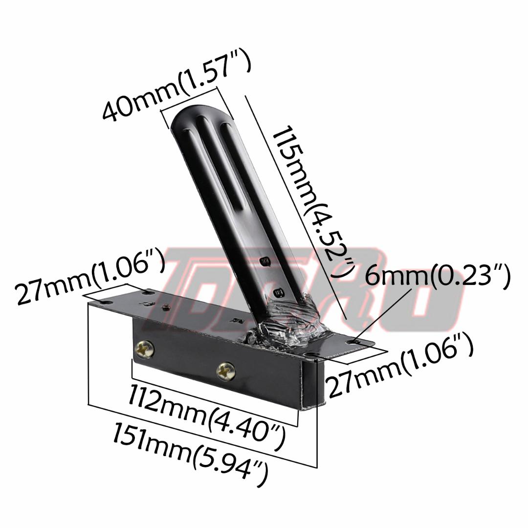 

TDPRO Motorcycle 12v/24v/36v/48v Electric Foot Throttle Pedal for Go Kart ATV Scooter E Bike 4 Wheel Bike Scooter