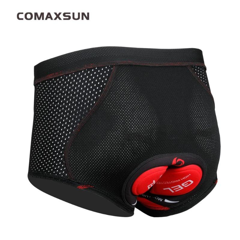 

Comaxsun Cycling Underwear Upgrade 5D Padded Cycling Shorts 100% Lycra Shockproof MTB Bicycle Shorts Road Bike, Color06