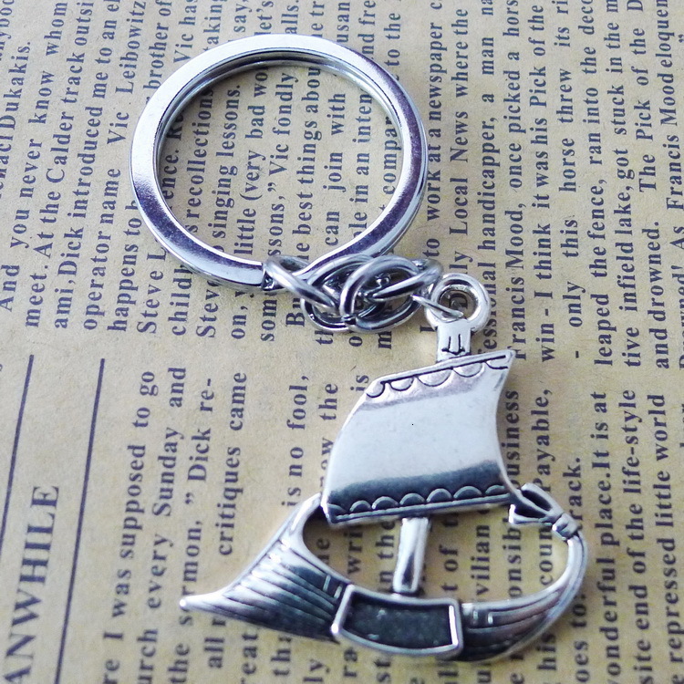 

Alloy Tuba Sailing Key Pendant Buckle Ancient Silver Ornaments Parts