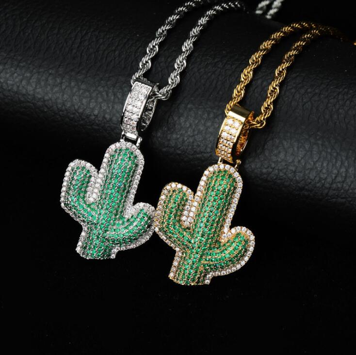 

ASTROWORLD TRAVIS SCOTT Cactus Water Diamond Pendant hip hop Street men and women Necklace