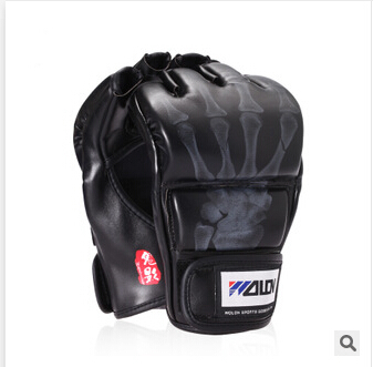 

New Grappling MMA Gloves PU Punching Bag Boxing Gloves Black/White W8861