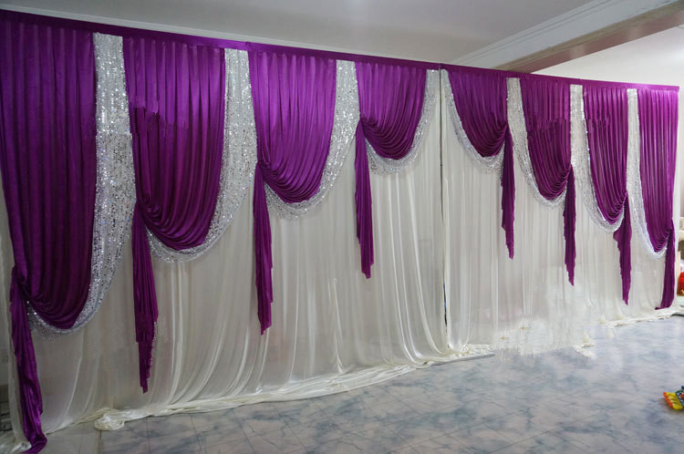 marriage stage curtain 3*6M background Wedding stage backdrop Wedding backdrop-image-454907135