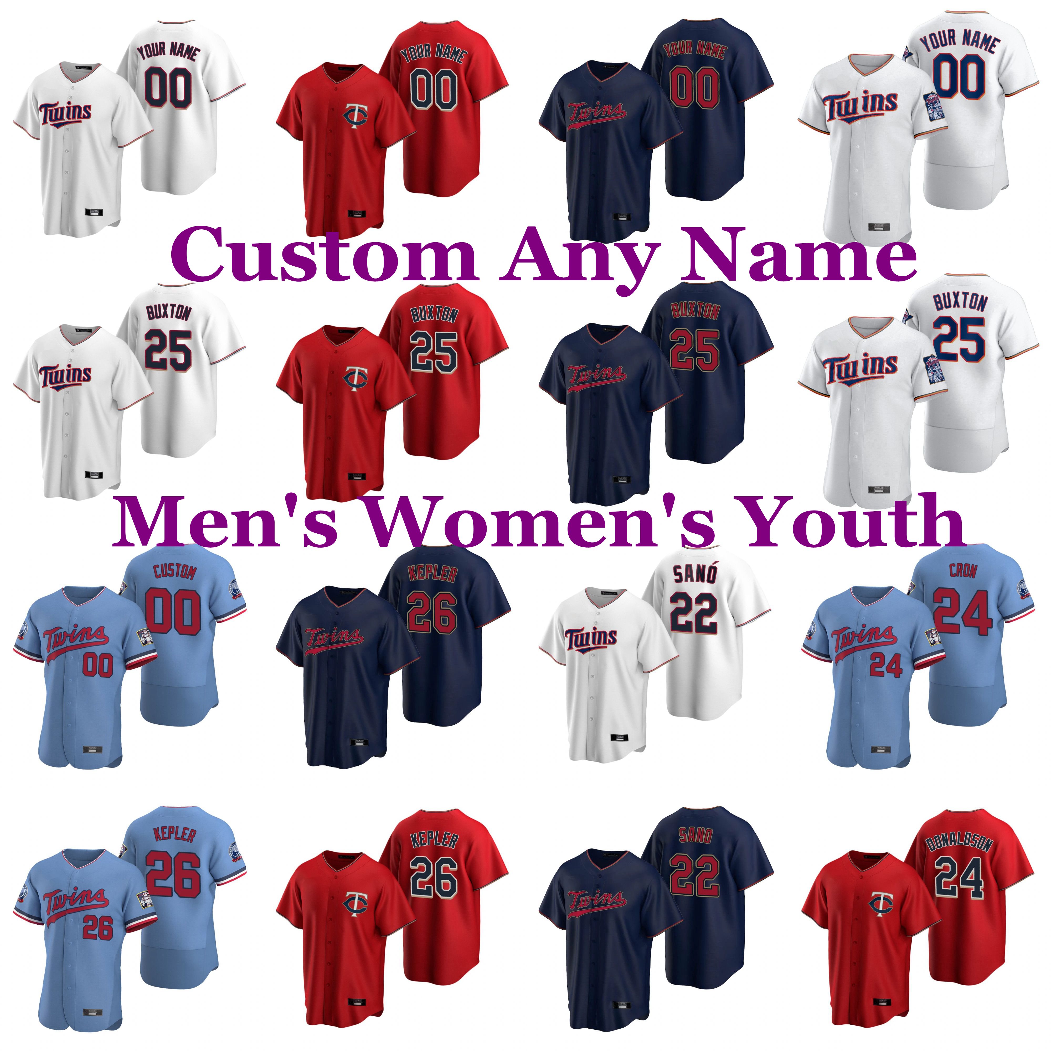 

Baseball Jerseys Byron Buxton Jersey Miguel Sano Max Kepler Gilberto Celestino Marwin Gonzalez Eddie Rosario LaMonte Wade Custom Stitched, Blue;black