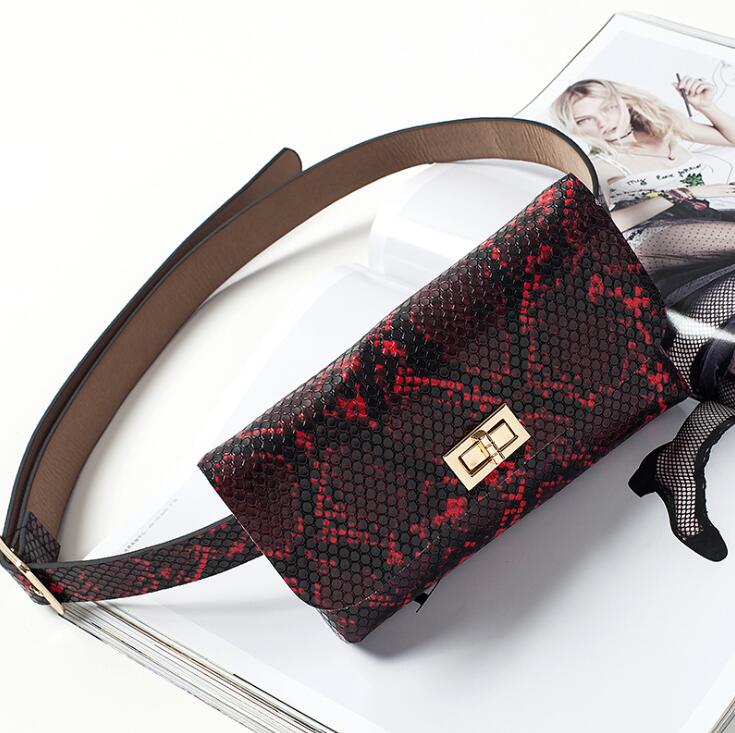 

newest designer luxury waist bag women joker belt classic Serpentine shoulder bags Retro portable phone bags adies bags, Black