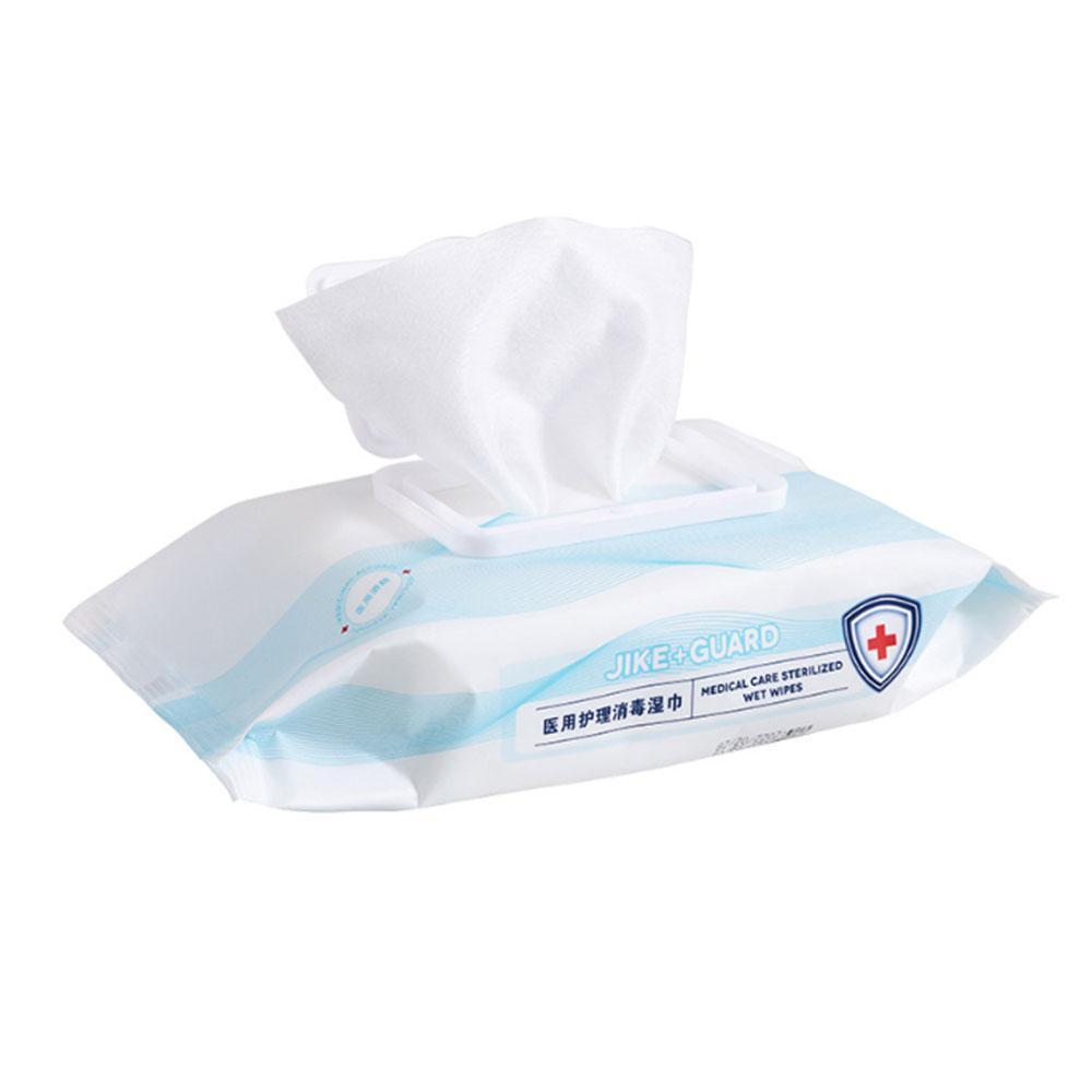 

80pcs/Pack Portable Disinfecting Wipes 75% Alcohol Wet Wipes Antibacterial Wipes Sanitizing for Hands Cleaning Supplies