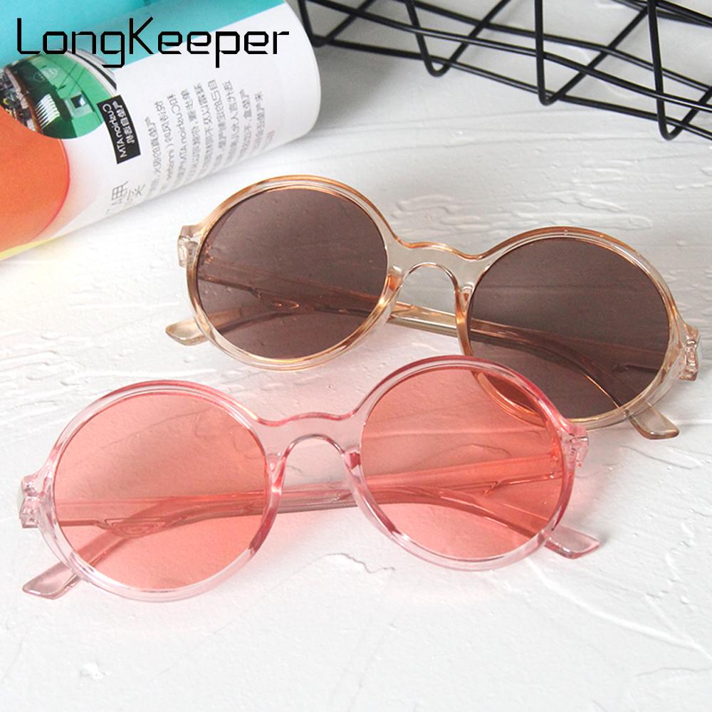 2020 Nouveaux enfants lunettes de soleil rondes enfants mignons lunettes de soleil rose clair bébé lunettes vintage filles garçons Oculos De Sol