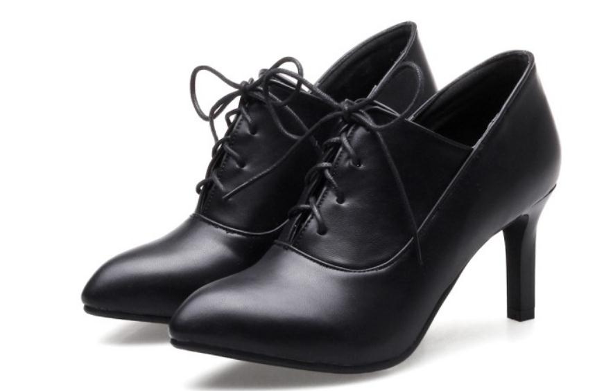 

2019 Women's shoes in Spring and Autumn with New style High heel fine heel pointed end@2234, Black