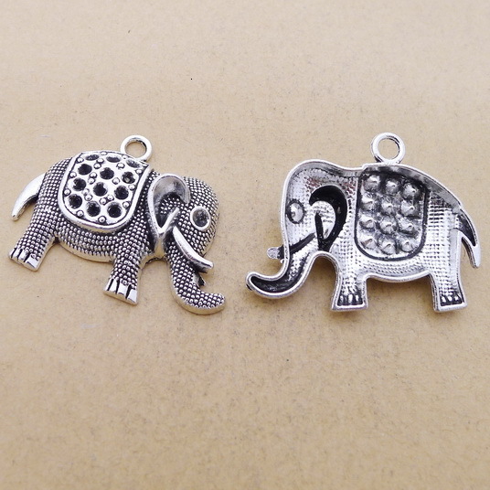 

A5166 Ancient Silver 50/ Package Alloy Elephant Ornaments Parts Group Diy Ornaments Parts 5.4 g