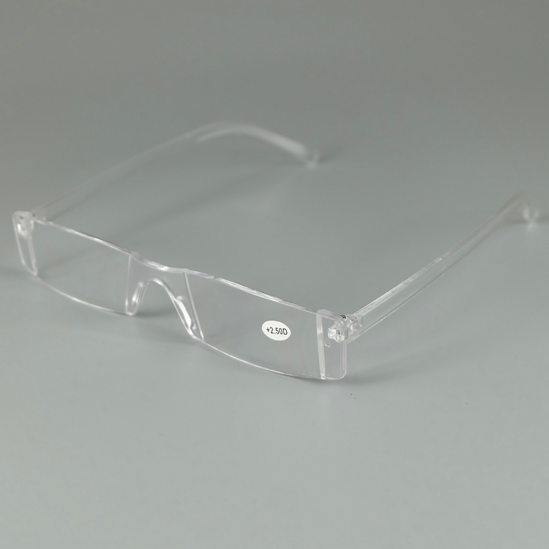 

Square Women's Men Frameless Glass Lenses Reading Glasses Femal Unisex Eyewear HD resin fashion magnet reading glasses HX6601