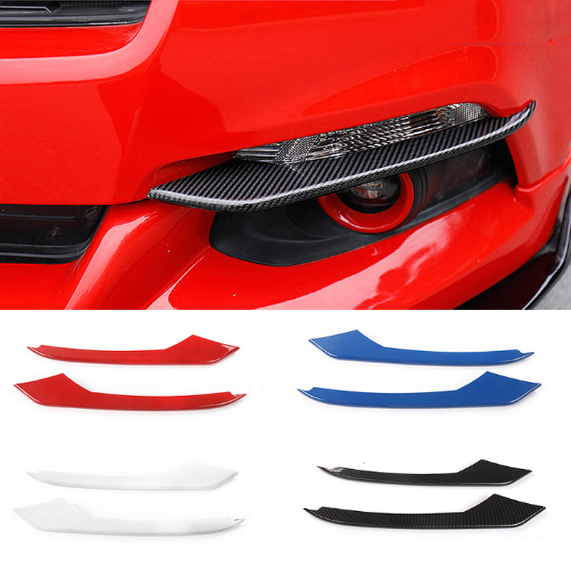 Couverture de d￩coration ABS ￠ sourcils Light ABS pour Ford Mustang 2015-2018 Accessoires ext￩rieurs automobiles