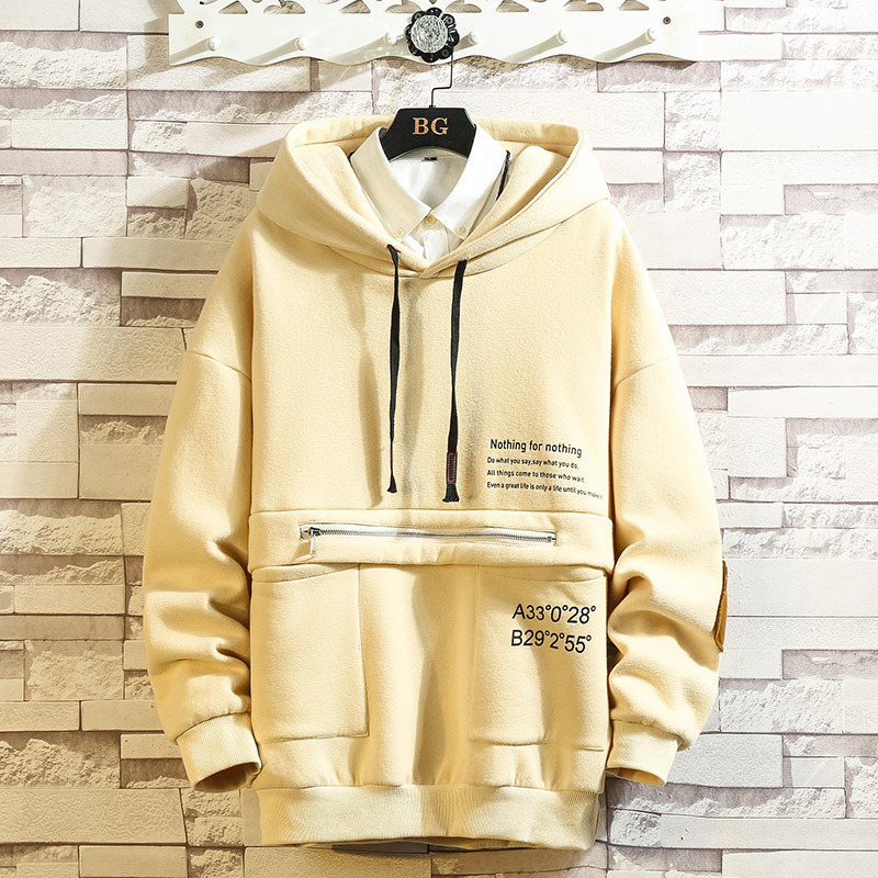 

Autumn Spring 2020 Hoodie Sweatshirt Mens Hip Hop Punk Pullover Streetwear Casual Fashion Clothes, Asian size wy105 a