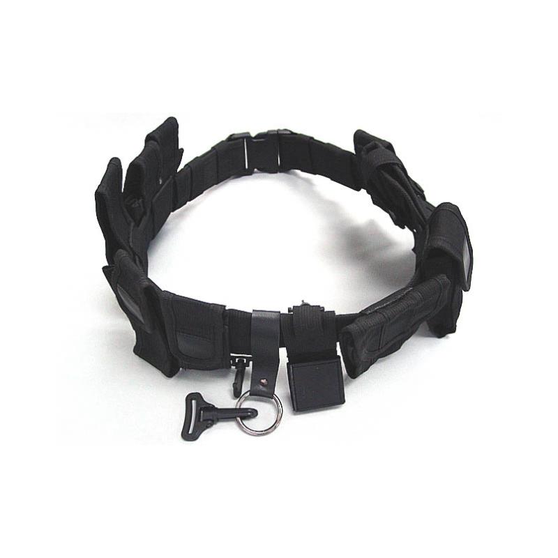 

7in Multi functional Belt Security Guard Utility Kit Tactical Belt With Tool Bag Pouch System For Men Wholesale, Black