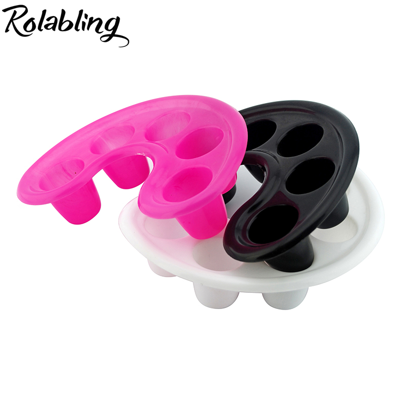 

Nail Art Tray Soak New Arrival 1pc Black White Pink Manicure Tools Professional Nail Polish Cleanser Remover Printer