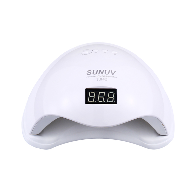 

SUN5 48W LED&UV Lamp Double White Light Professional Nail Dryer For Gel Machine Sensor Timer Set Gel All UV Nail Polish