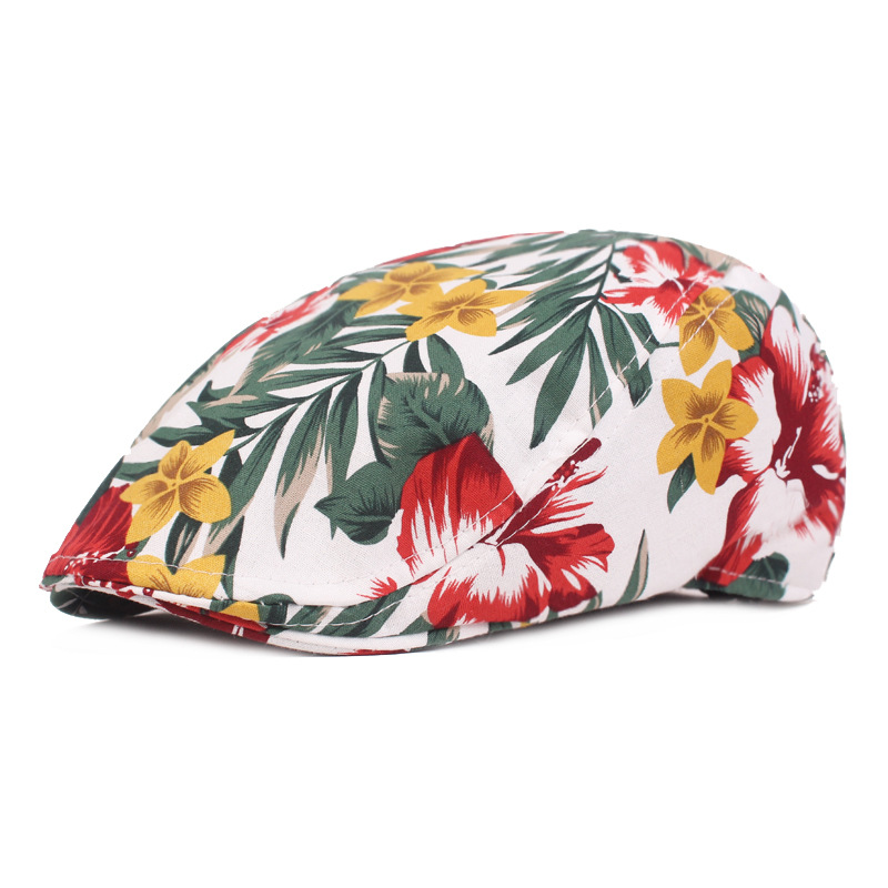 

Chinese Style Women Ladies Cotton Newsboy Caps Spring Summer Thin Artistic Hat Casual Flat Berets Female Dress Peaked Cap, Red