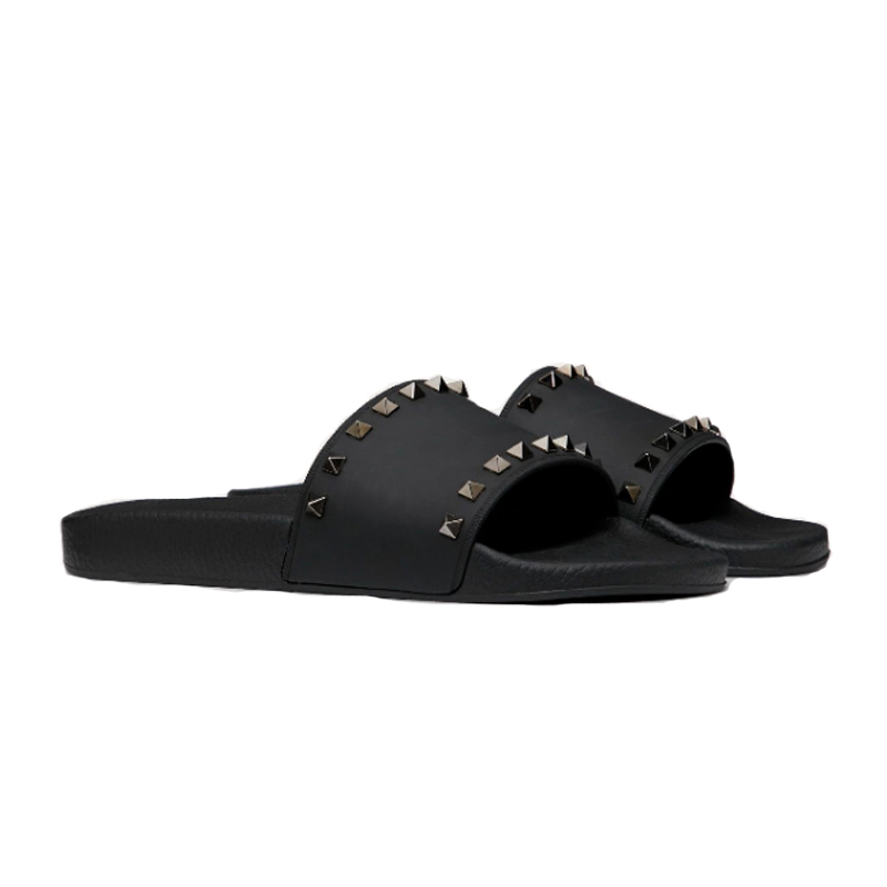 

Summer Designer slides Mens Rubber slipper VT Women Flip Flops Beach causal Beach sandal 5 style with box US5-12 NO34, Color 4