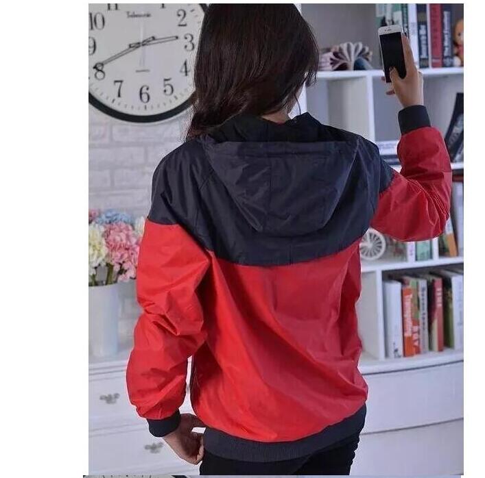 

Hot New Fashion Men and Women Pullover Hoodies Lover Fall Thin Windrunner Light Windbreak Free Shipping Zipper Hoodies, Black;brown