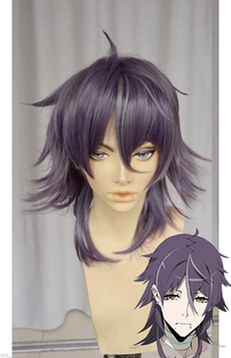 

Kiznaiver Cosplay Hisomu Yoshiharu Anime Wig +Gift wigs Hairnet, Color