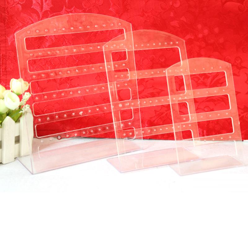 

Portable 24 Holes 12 Pairs Earrings Ear Studs Jewelry Plastic Display Stand Rack Holder Organizer