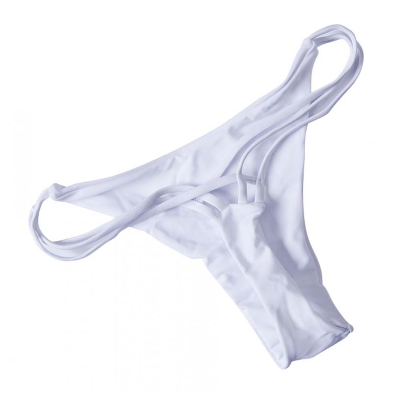 

Ladies Strappy Bikini Panty Solid Underwear Low Waist G-string Knickers