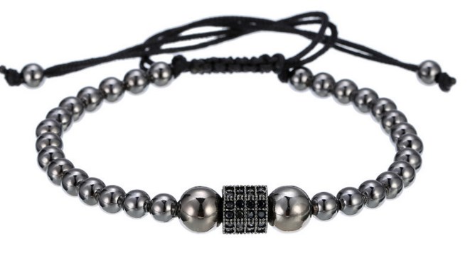 

8mm hrh3 gold silver Copper cz zircon cubic zirconia elastic adjusted Healing Balance Reiki Chakra Buddha Yoga Bracelet Bangles