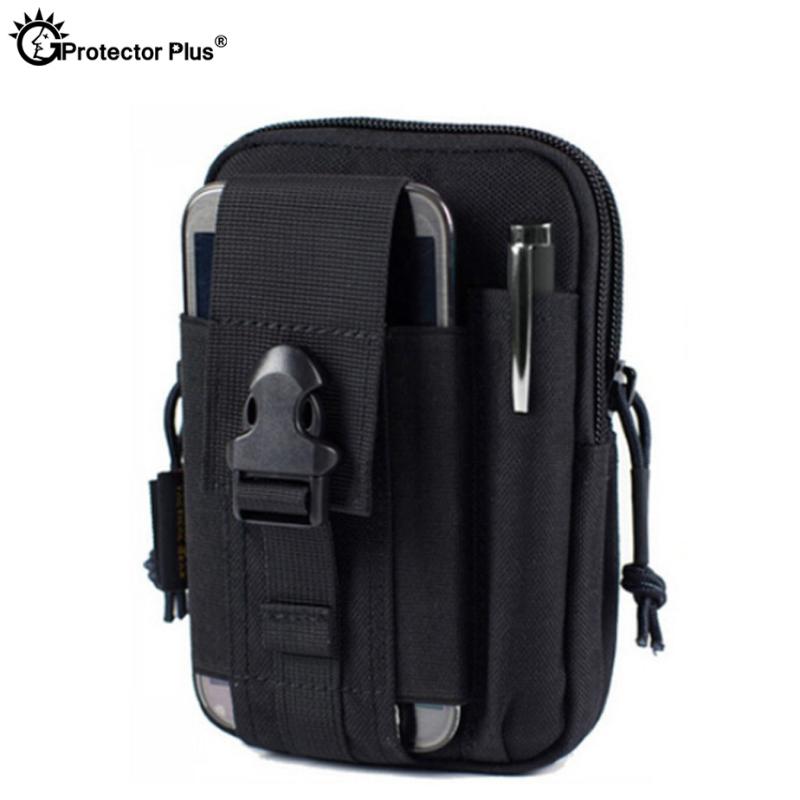 

PROTECTOR PLUS Tactical Molle Accessory Bag Belt Waist Phone Pouch Hiking Climbing Running Travel Multi-purpose Packs, Orange