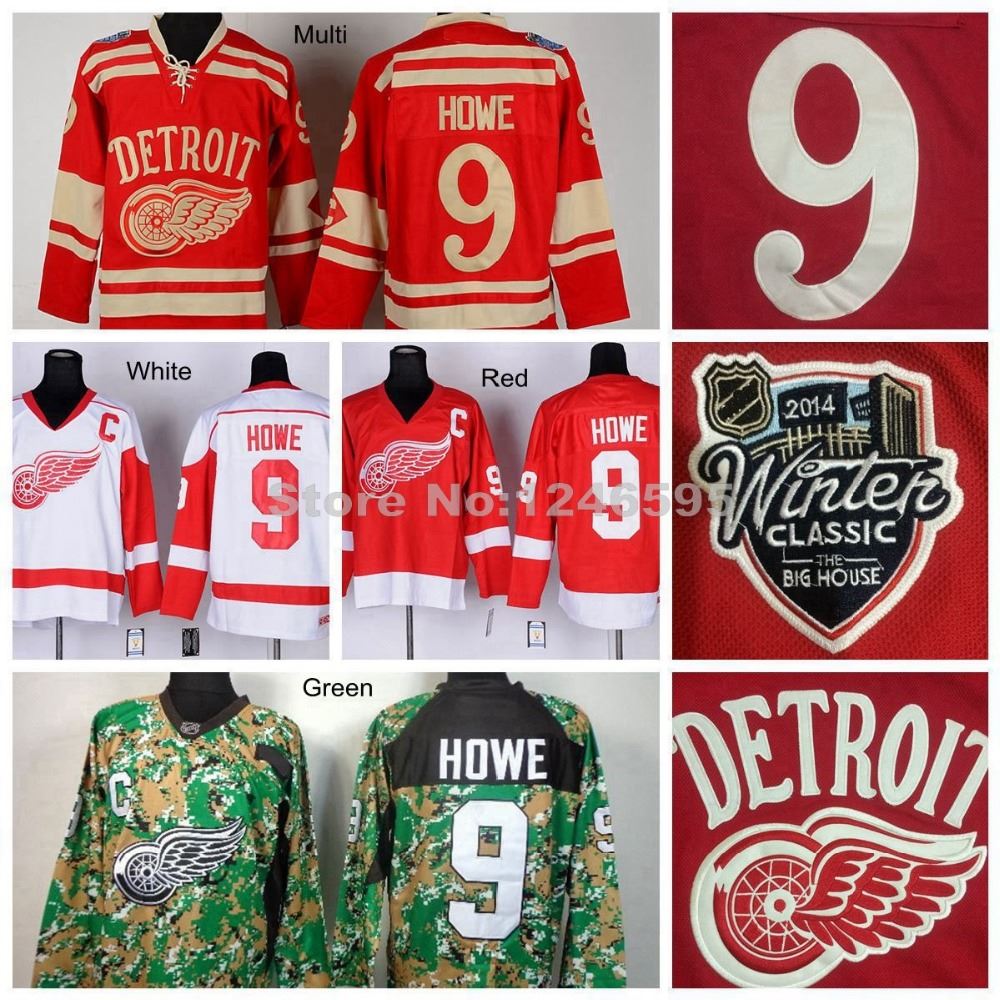 

Factory Outlet, Cheap #9 Gordie Howe Jersey Detroit Red Wings Hockey Jerseys Red White Winter Classic Gordie Howe Hockey Jersey Stitched C P, Multi