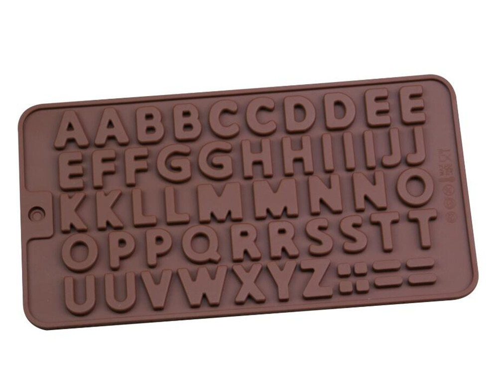 

Dining Cake decorating tools silicone chocolate mold letter and number fondant molds cookies bakeware tools