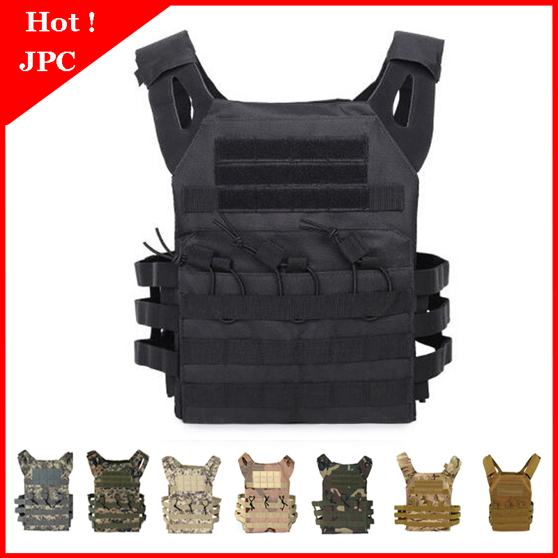 

Hunting Tactical Body Armor JPC Molle Plate Carrier Vest Outdoor CS Game Paintball Vest Equipment, Black
