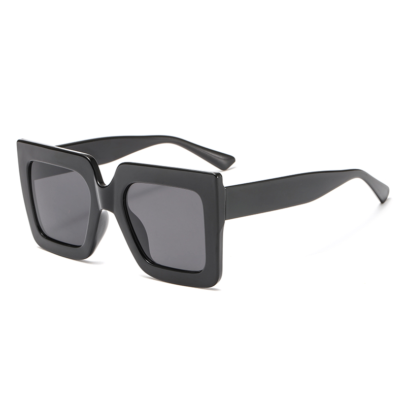 

Fashion Square Sunglasses Women 2020 Double Color Big Frame Vintage Eyewear For Female UV400 Oculos 3296