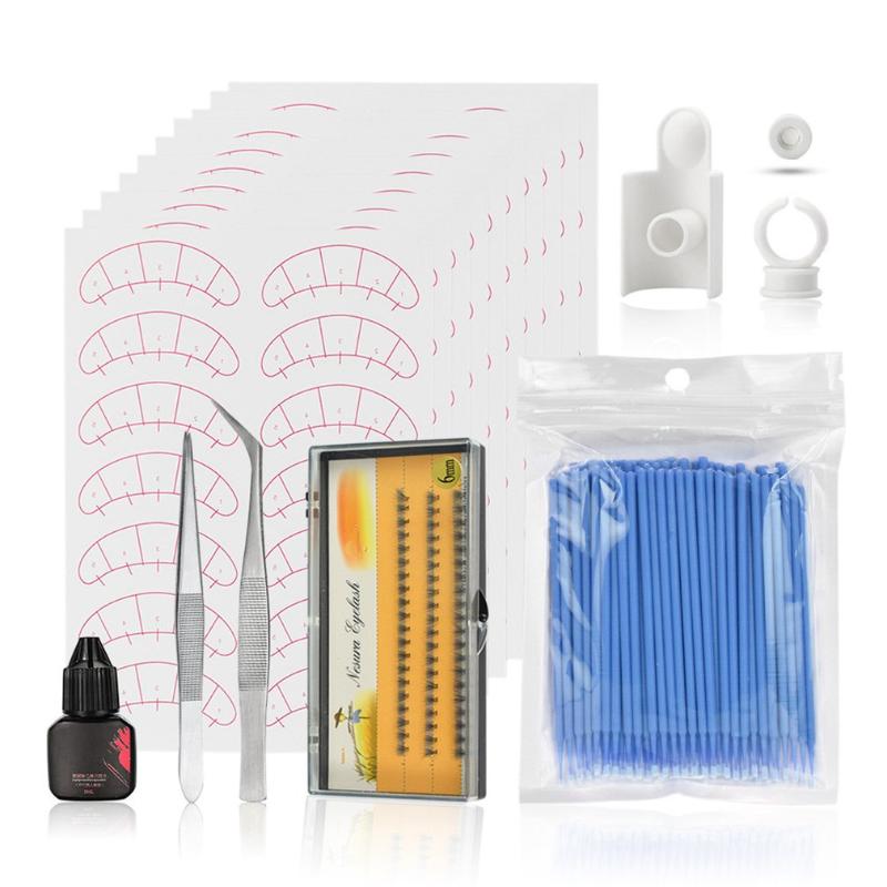 

JMTZ0009 Practicality False Eyelash Extension Grafting Tools Kits Eye Lashes Makeup Set For Practicing Eye Lashes Graft