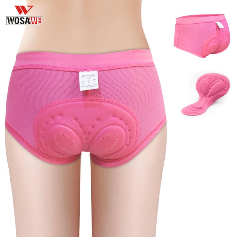 WOSAWE Women Cycling Shorts 5D GEL Padded Mountain bike shorts Cycling Breathable Underwear Pink MTB Tattoos spodenki-image-545838170