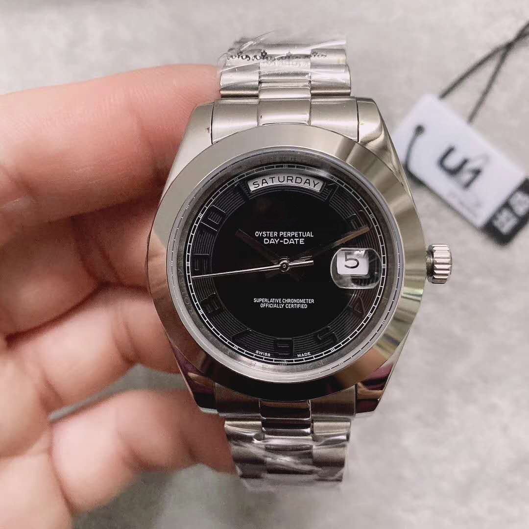 

Hot Men Watches Top Quality Sapphire DAYDATE 118239 PRESIDENT 18K WG BLACK DIAL 40MM Automatic Movement Men's Watch