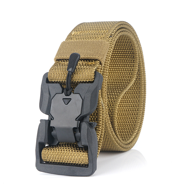 

Nylon Magnetic Buckle Tactical Belt Deduction Outside The Tactical Nylon Belt Outdoor Training Belt Sport, Fashion