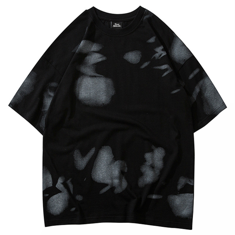 

Januarysnow Hip Hop T Shirt Men 2020 Streetwear Freestyle Print Tshirt Short Sleeve Cotton Casual Harajuku T-Shirt Loose Black White Tees