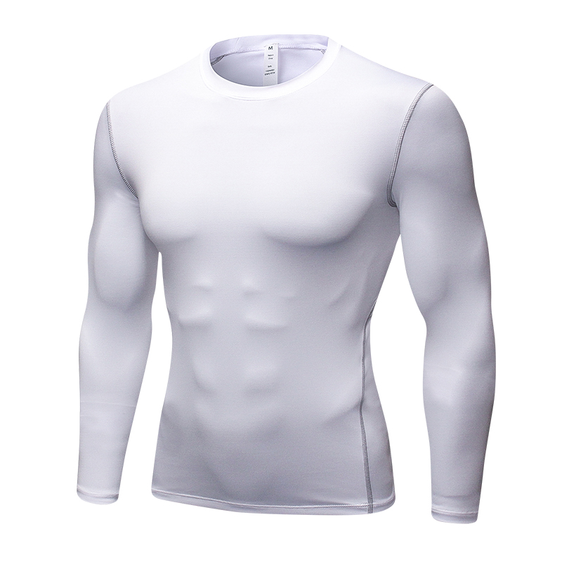 

YD Quick Dry Compression Tight Jersey Fitness Gym Training T-shirt Sports Running Bodybuilding Long Sleeve T Shirts Men, Black