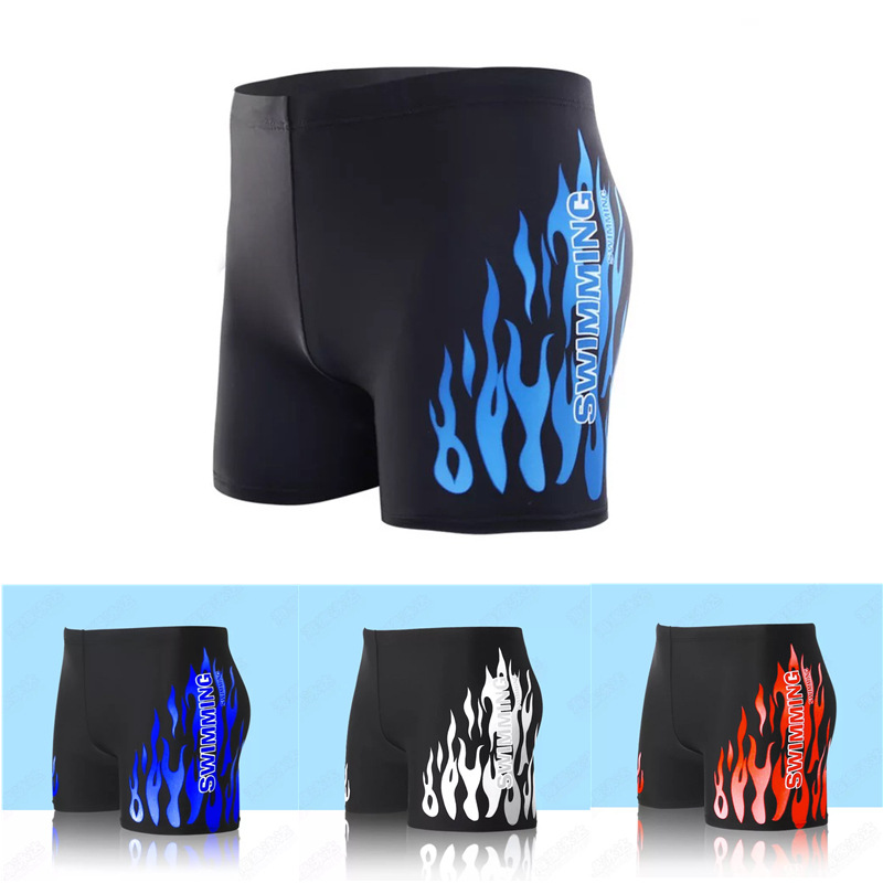 

Men Swimsuit Shorts Summer Flat Angle Loose Large Size Beach Pants Printing Swimming Trunks Printing Swimming Pants Swim Briefs