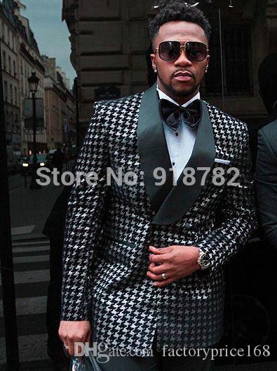 

Popular Double-Breasted Groomsmen Shawl Lapel (Jacket+Pants+Tie) Groom Tuxedos Groomsmen Best Man Suit Mens Wedding Suits Bridegroom A225, Same as image