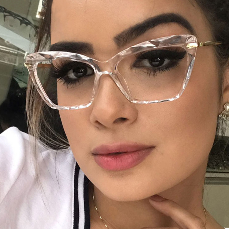

MADELINY 2020 New Square Glasses Frames Women Clear Lens Optical Computer Eyeglasses Female Cat Eye Brand Eyewear MA517