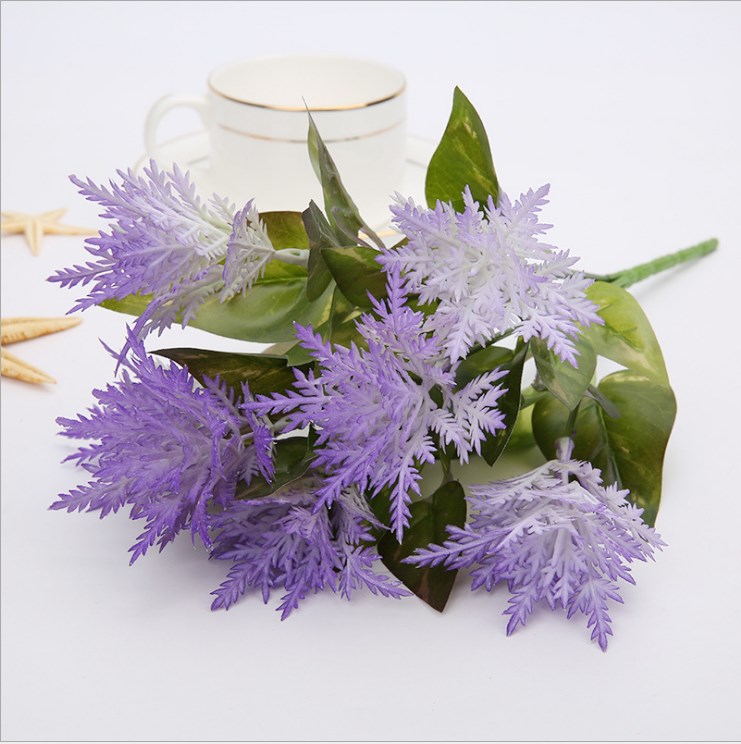 

1Piece water grass Eucalyptus Plastic Artificial Plants Green Grass plastic flower Plant Wedding Home Decoration Table Decors, Beige