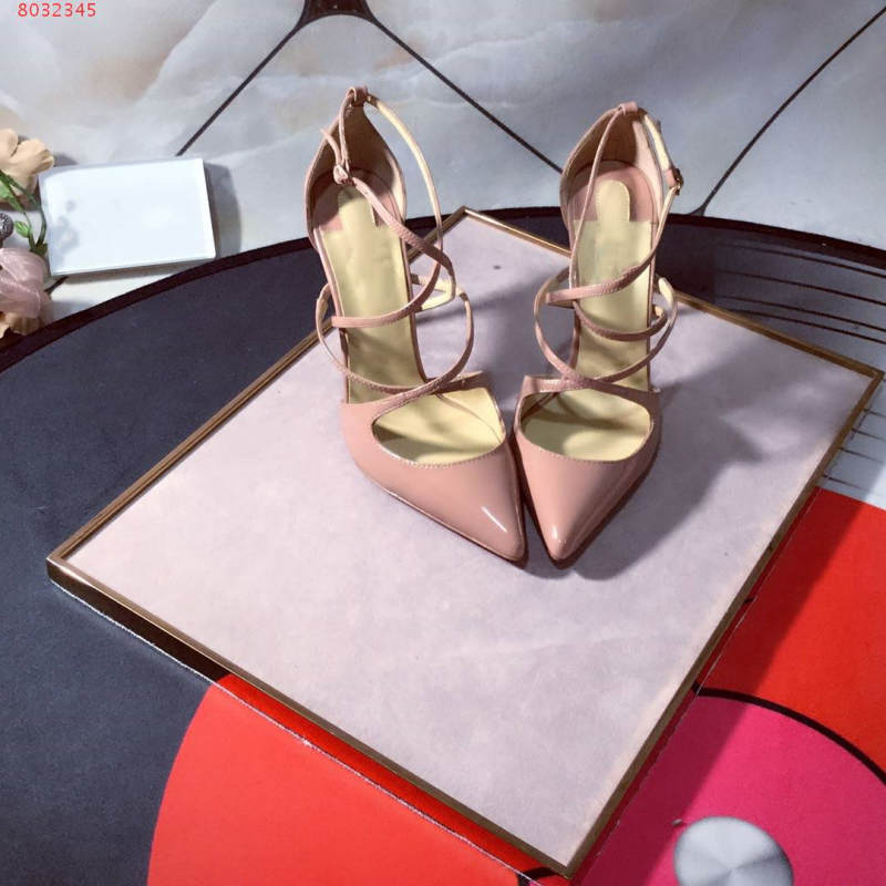 

new women high heels black and pink crossover strap dress shoes Classic Women High Heels Sandals size 35-41