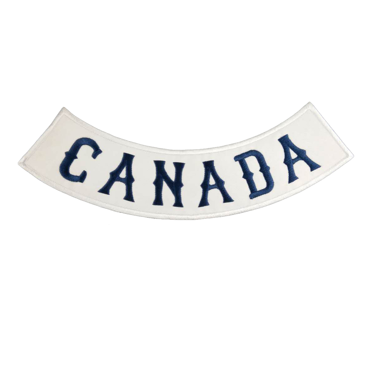

Canada Rocker Embroidered Iron On Patch Motorcycle Biker Club MC Front Jacket Vest Patch Detailed Embroidery, Black