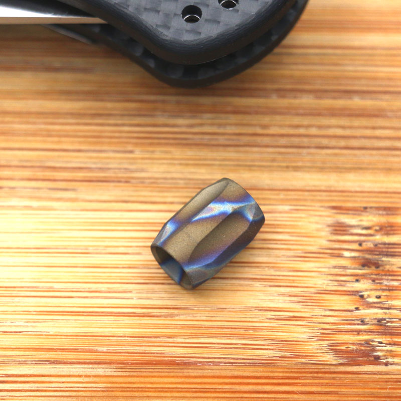 

EDC Flame Titanium TC4 key Knife Parachute Cord lanyard Pendant Bead Bracelet String outdoor Camping Knife Accessories Tools